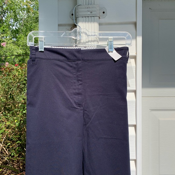 NWT Talbots "the Perfect Crop" Navy Blue Pants - Picture 2 of 6